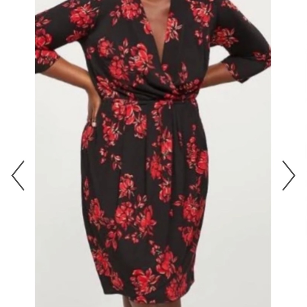 Plus Size NWT Black/Red Lane Bryant Dress